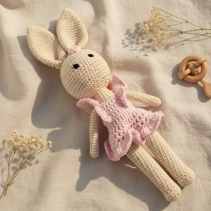 Nuvinokids 6-delige Katoenen Kraamcadeau Set Bunny foto 5