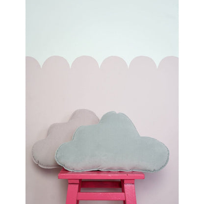 Moi Mili Velvet Wolkenkussen voor babykamer "Grijs"