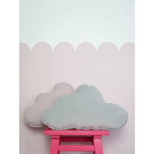 Moi Mili Velvet Wolkenkussen voor babykamer "Grijs"