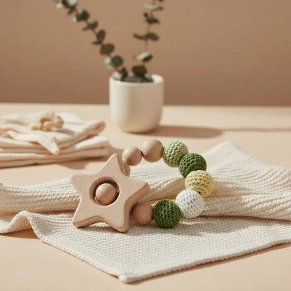 Nuvinokids 6-delige Katoenen Kraamcadeau Set Dino foto 4