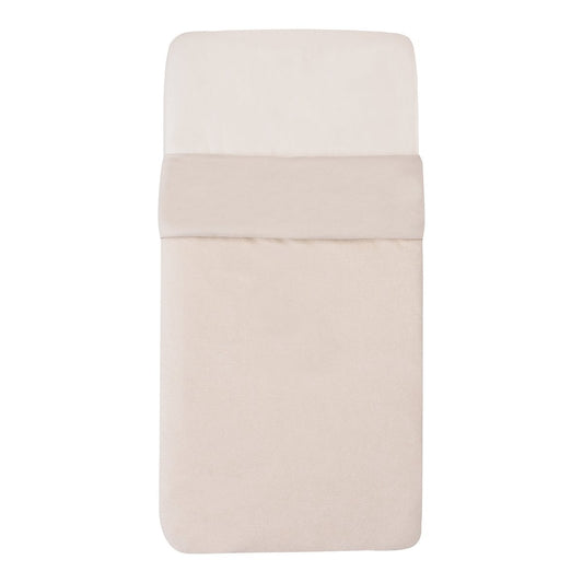 Witlof for Kids Tuck-inn deken wieg 40x80cm velvet rib Soft Sand