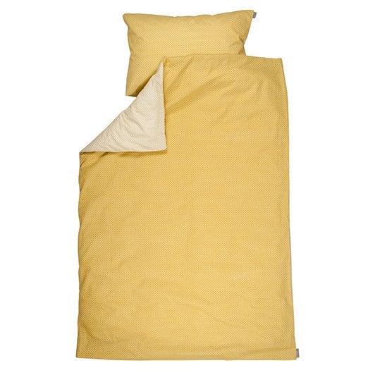 Plum Plum DEKBEDOVERTREK BED YELLOW METRICS