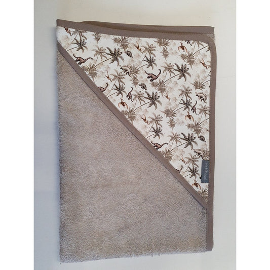 Petit Juul Badcape taupe dino