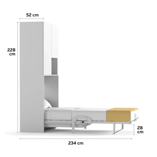 209 Opklapbed Capsule met kast 100 x 200 - afbeelding 1