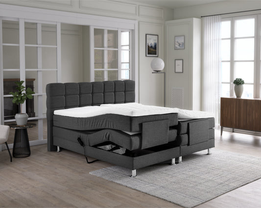 Dreamhouse Elektrische Boxspring Arizona Antraciet