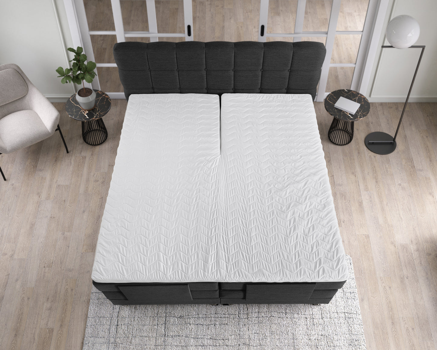 Dreamhouse Elektrische Boxspring Arizona Antraciet