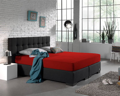 Dubbel Jersey 220 gr. Hoeslaken Rood