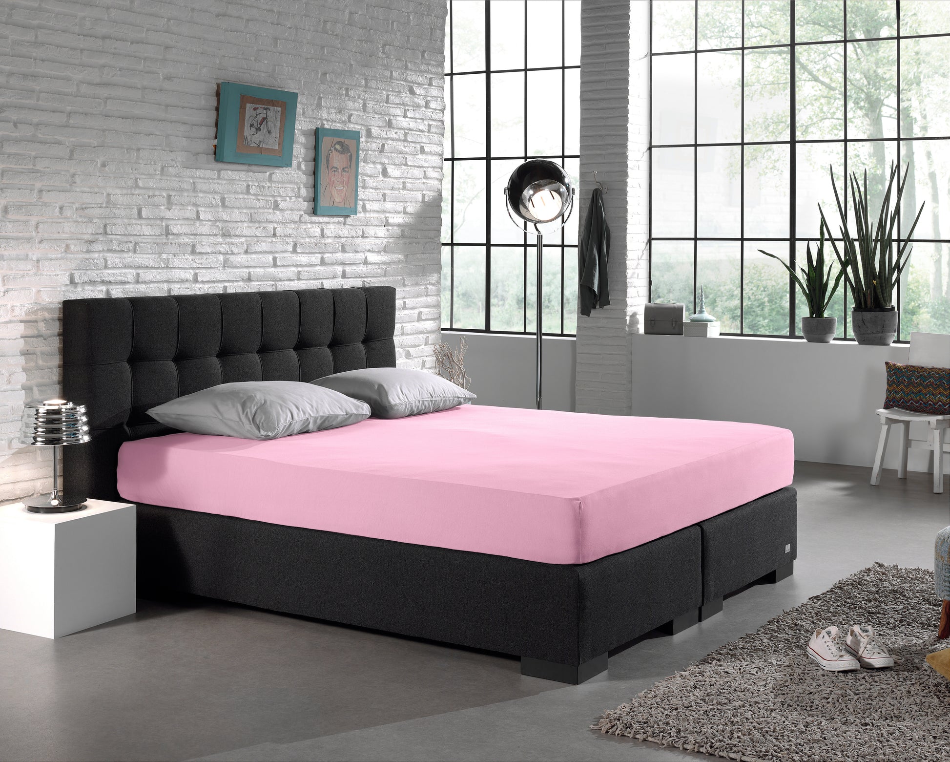 Dubbel Jersey 220 gr. Hoeslaken Roze
