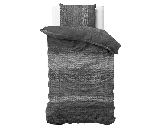 DH Flanel Gradient Knits Antraciet