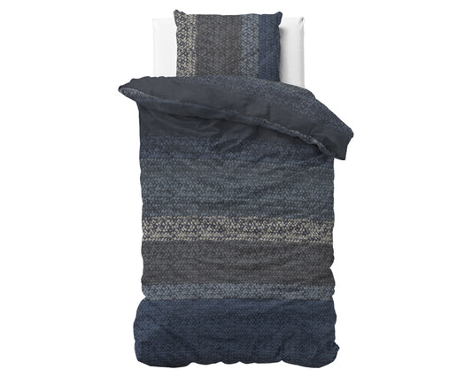 DH Flanel Gradient Knits Blauw