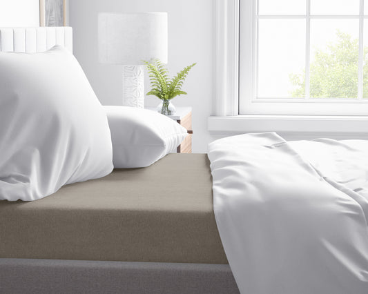 Flanel Premium Laken Taupe