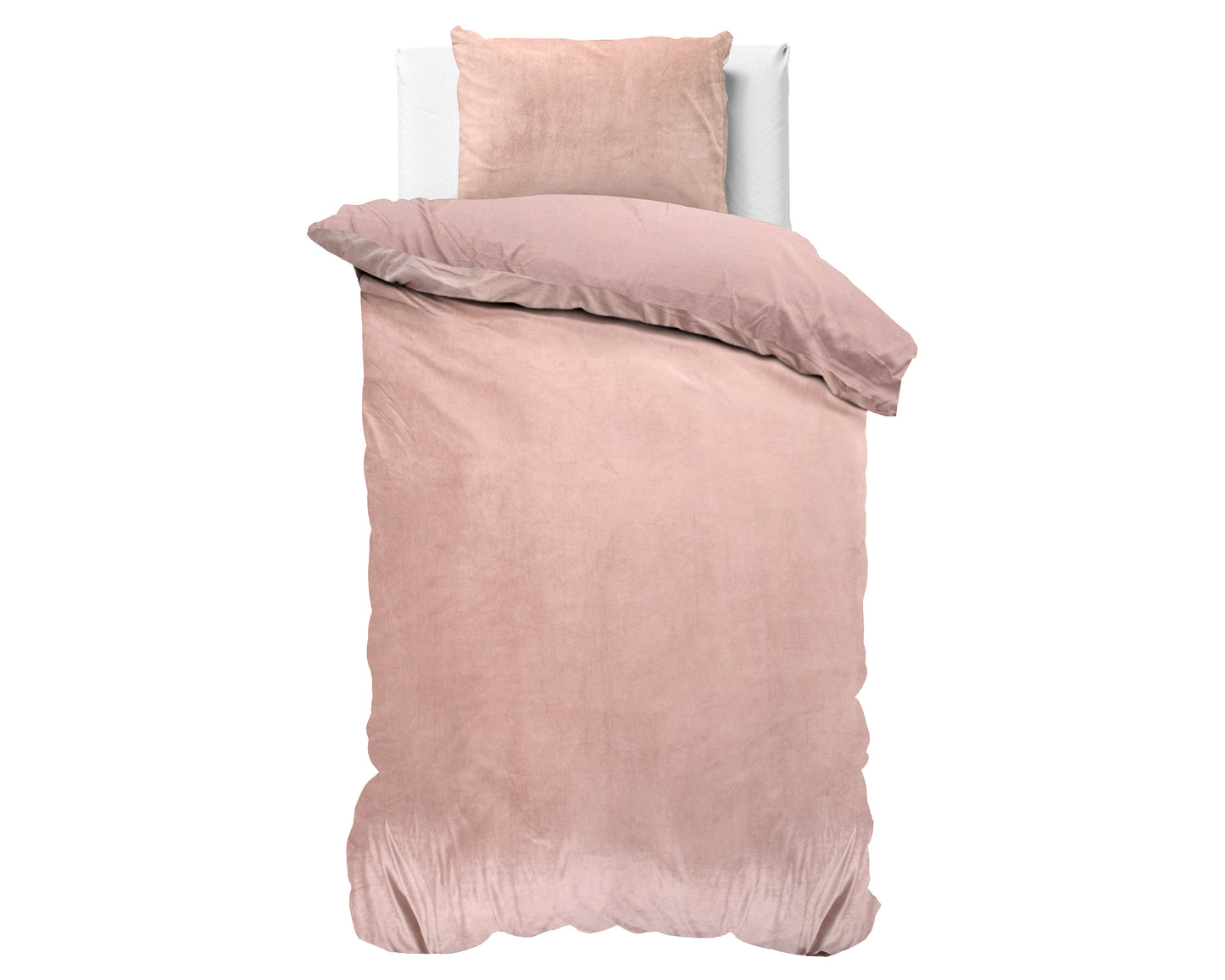 Velvet Uni Dekbedovertrek Roze