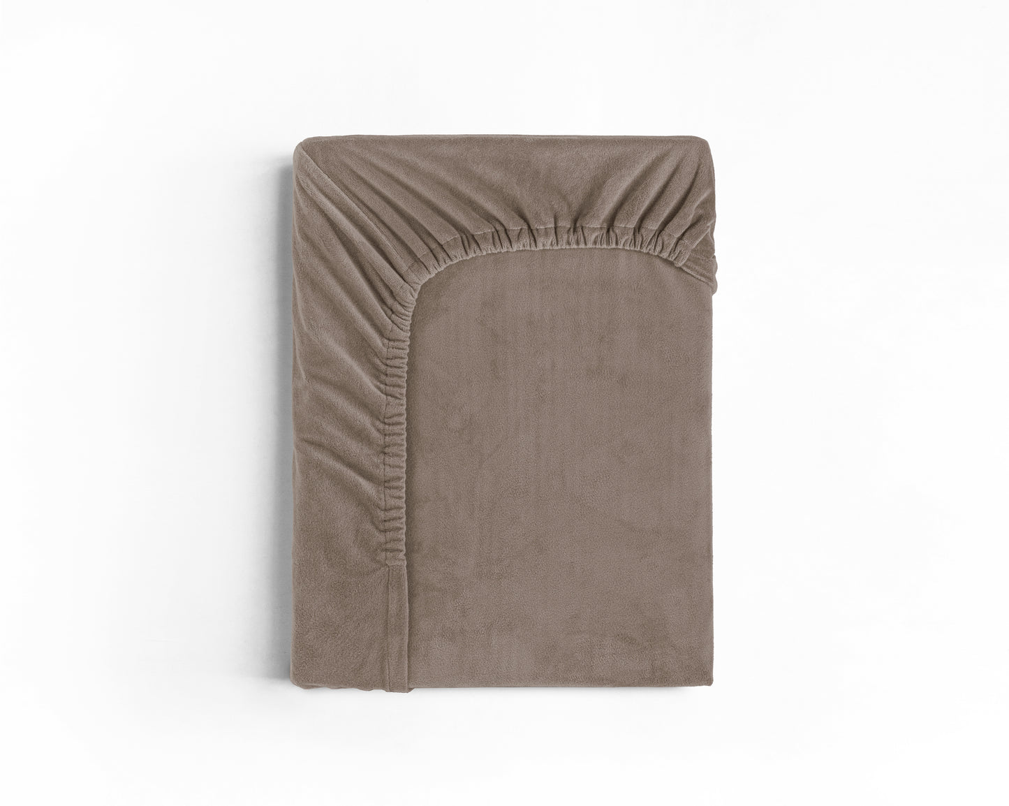 Velvet Hoeslaken Taupe