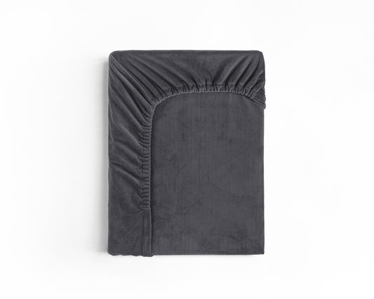 Velvet Hoeslaken Antraciet