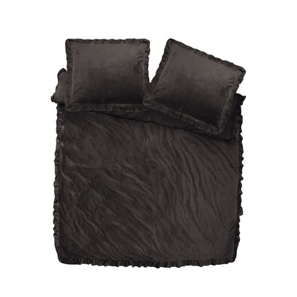Velvet Ruffles Zwart