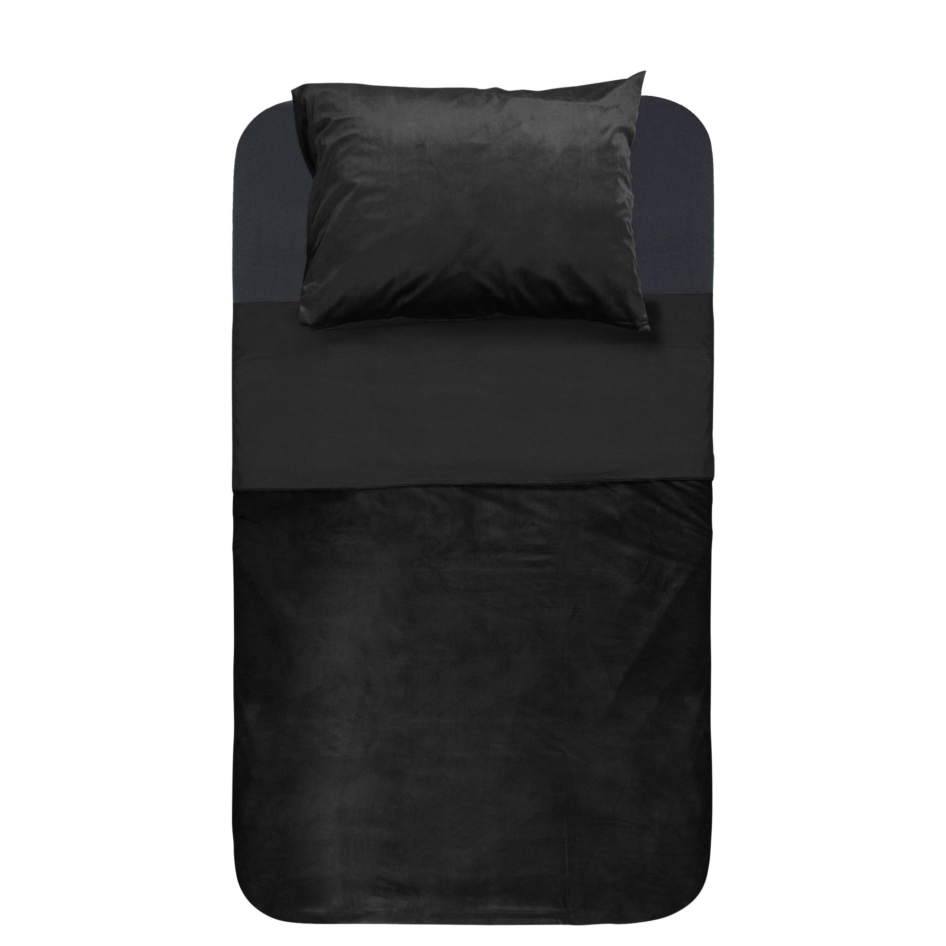 Velvet Piping Zwart