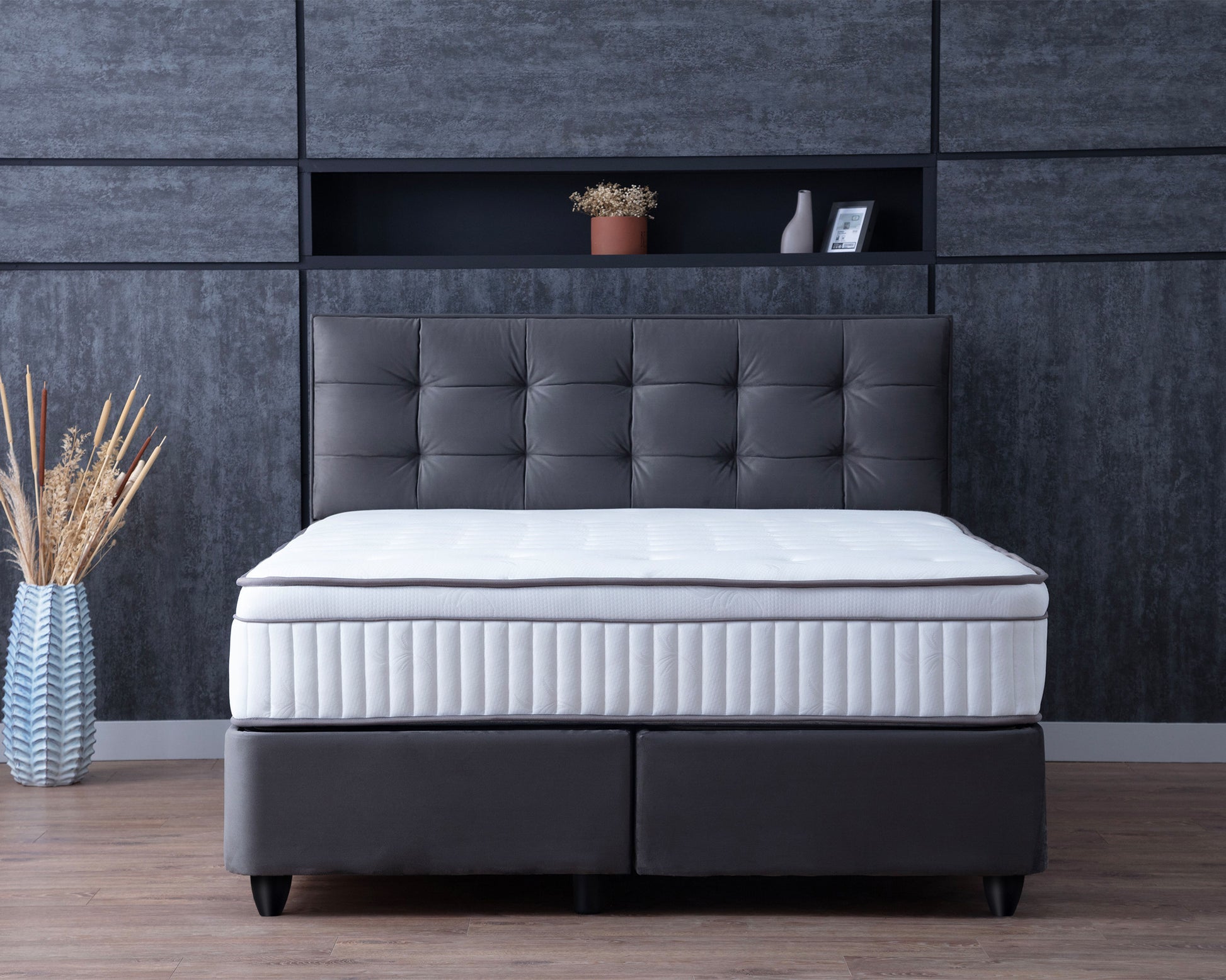 SKYBEDD ® Nachtkastje Modebedd Antraciet