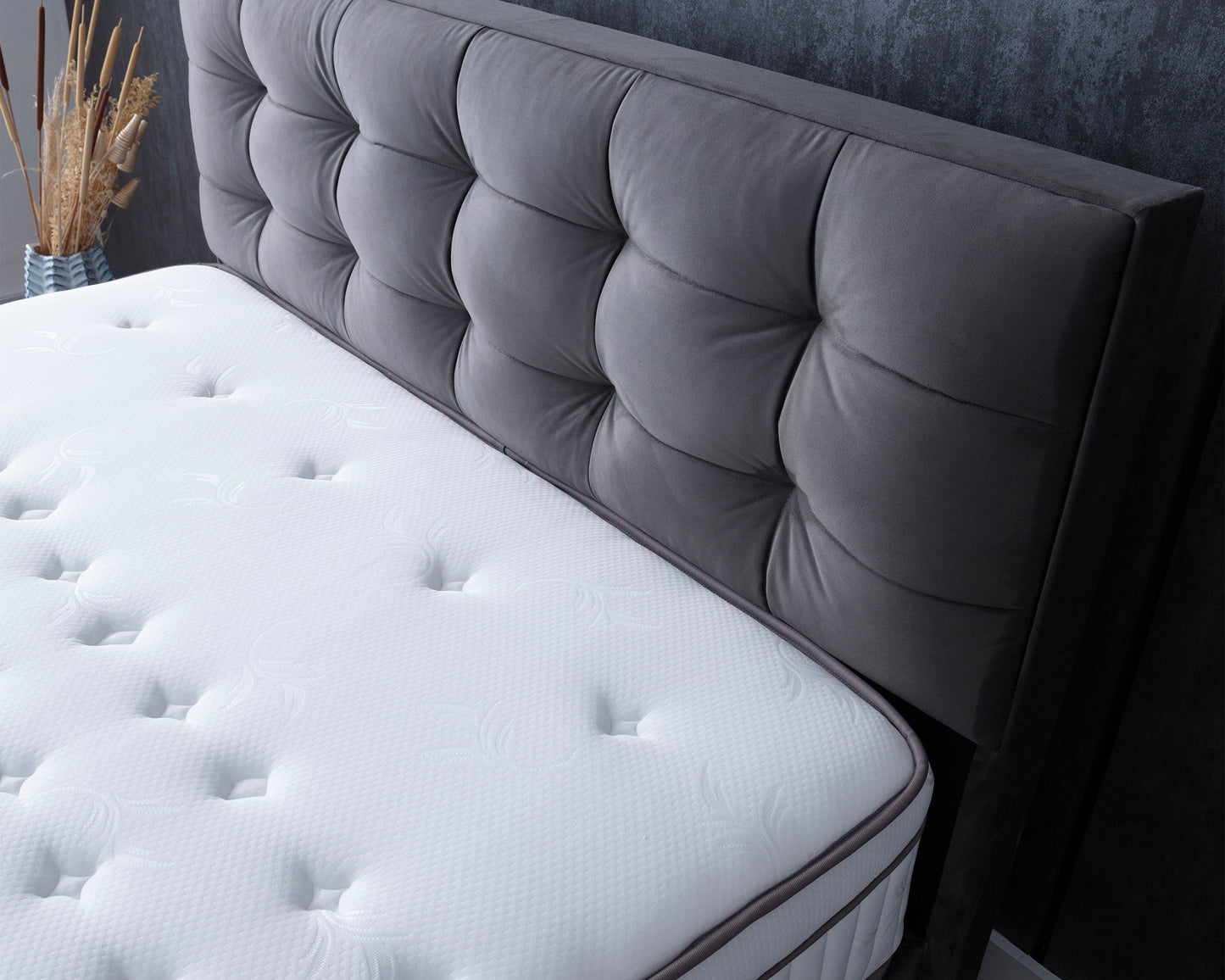 SKYBEDD ® Nachtkastje Modebedd Antraciet