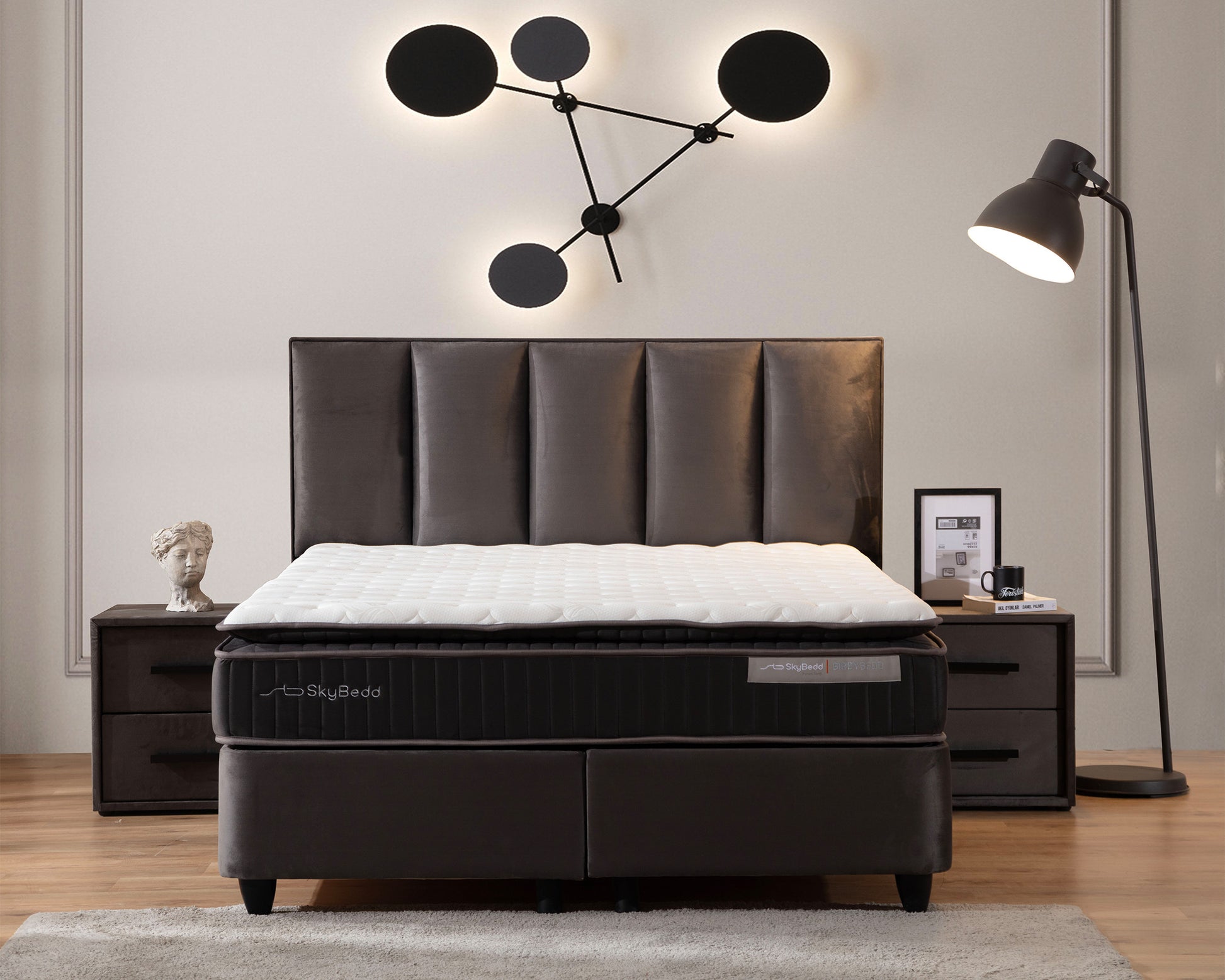 SKYBEDD ® Nachtkastje Birdybedd Antraciet