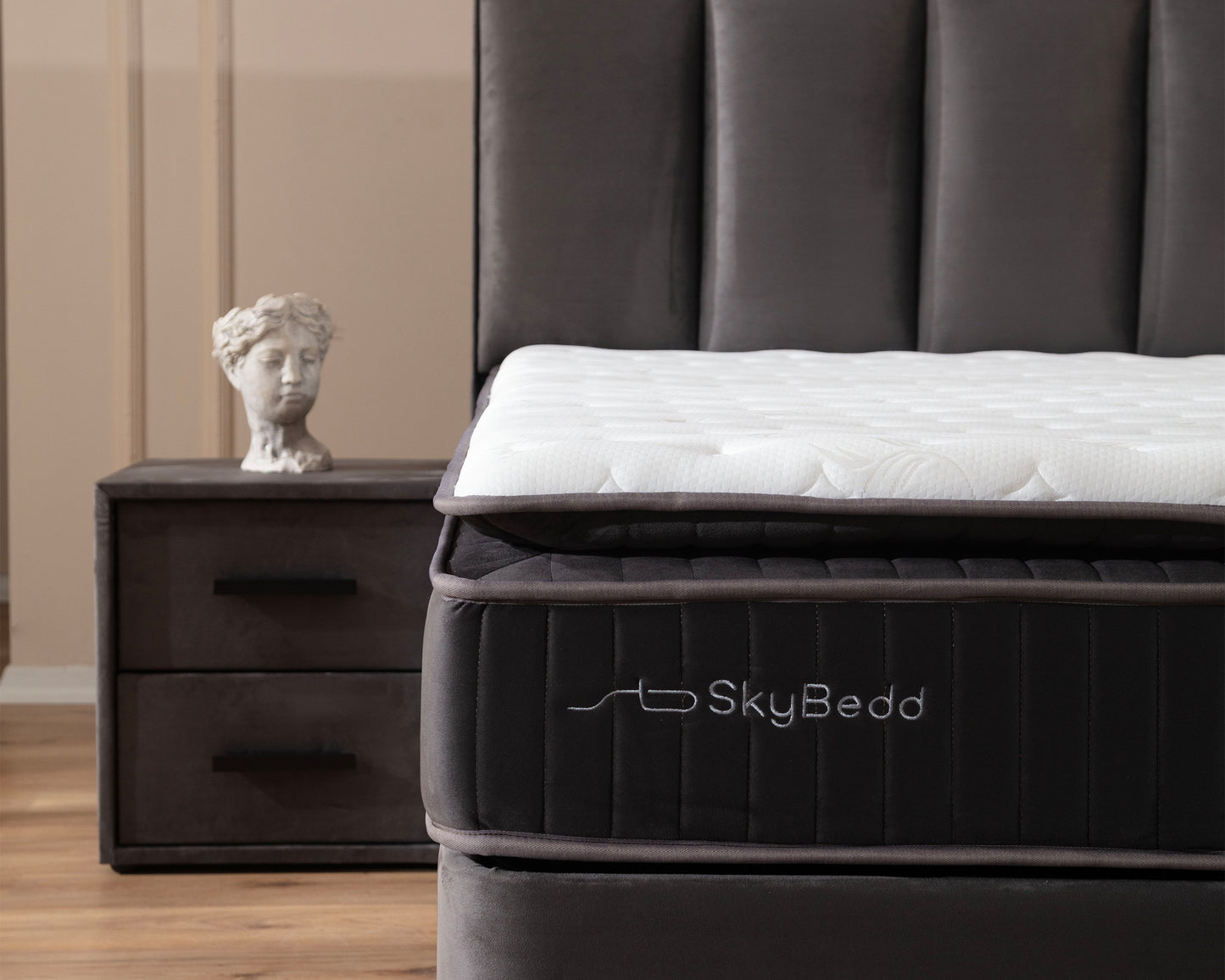 SKYBEDD ® Nachtkastje Birdybedd Antraciet