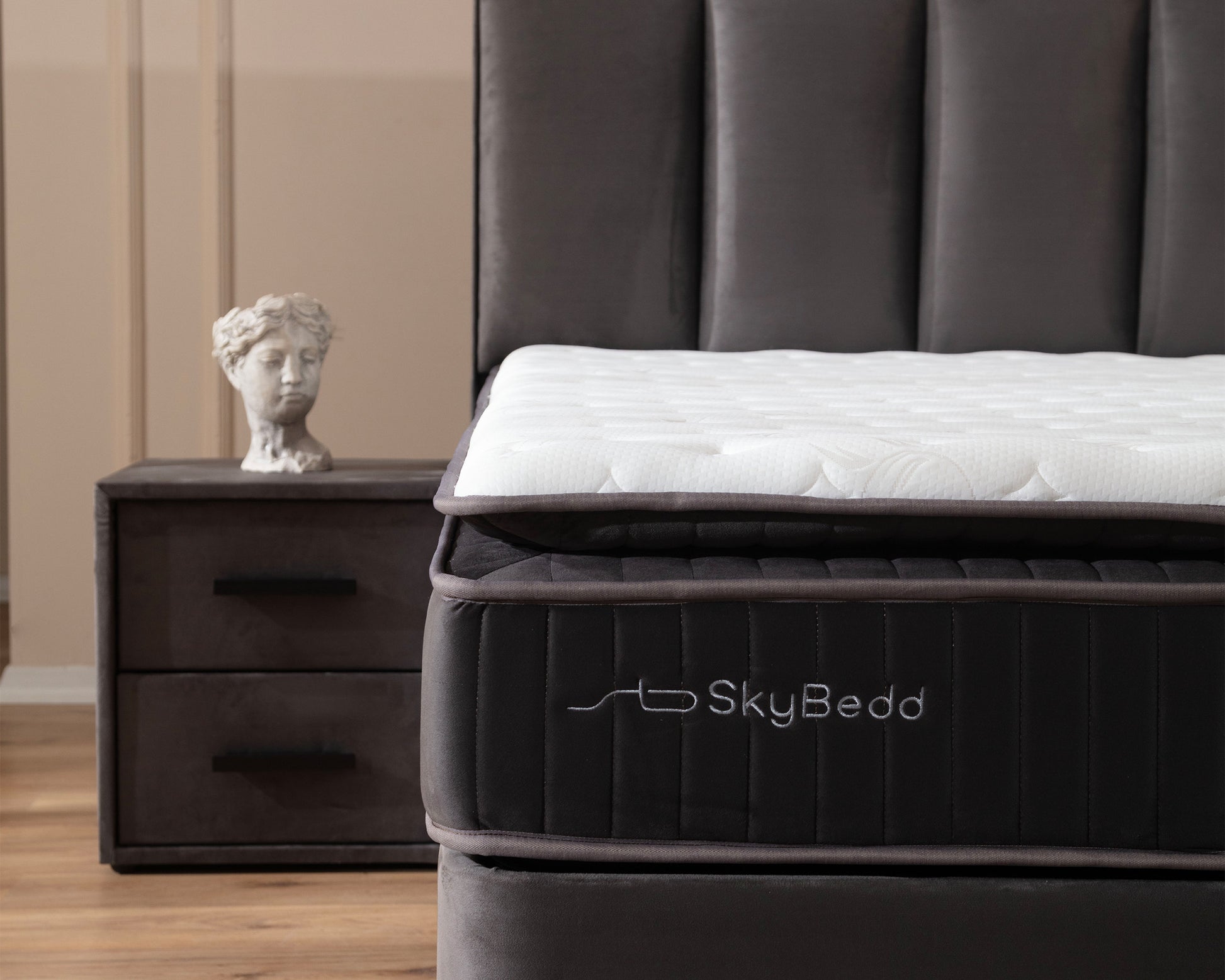 SKYBEDD ® Nachtkastje Birdybedd Antraciet