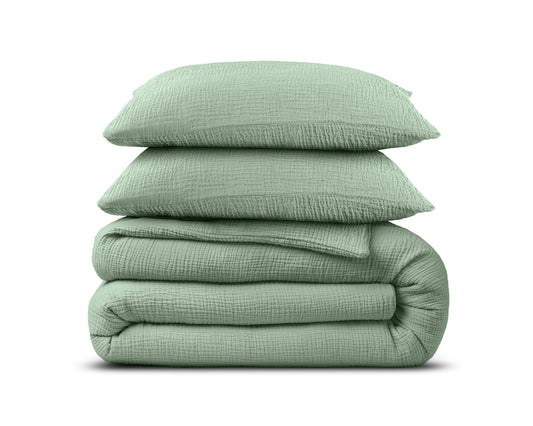 Mousseline Perkal Groen
