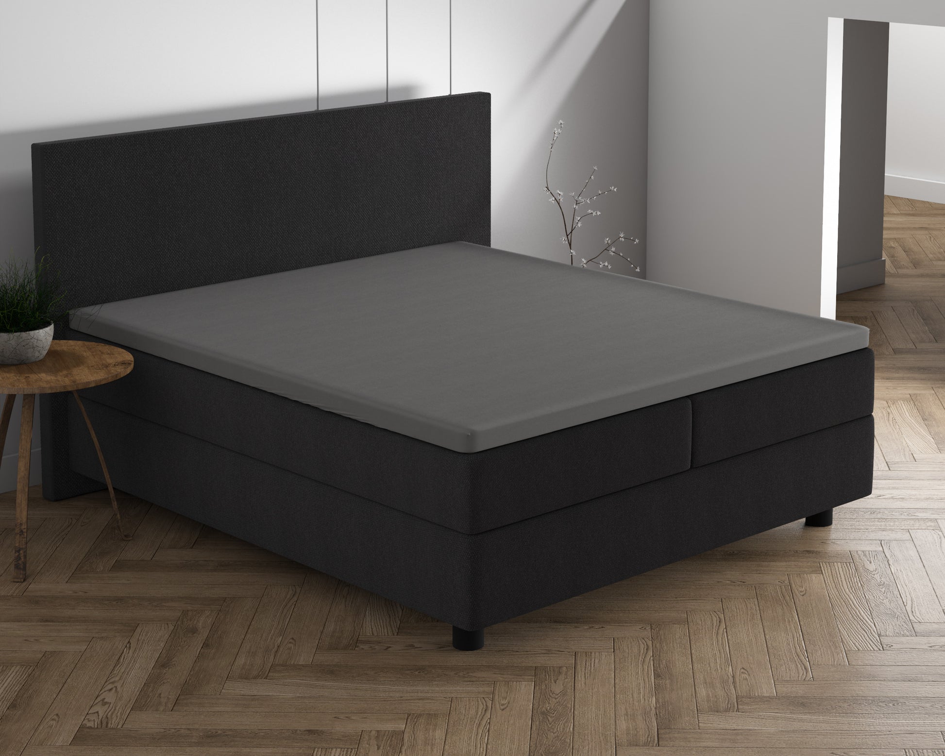 Dubbel Jersey 220 gr. Topper Hoeslaken Grijs