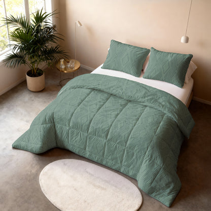 Sleeptime All-in one Lazy dekbed Dorian Groen Met Kussenslopen – afbeelding 4