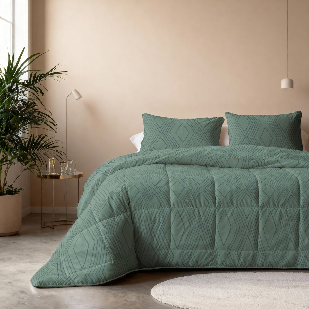 Sleeptime All-in one Lazy dekbed Dorian Groen Met Kussenslopen – afbeelding 6