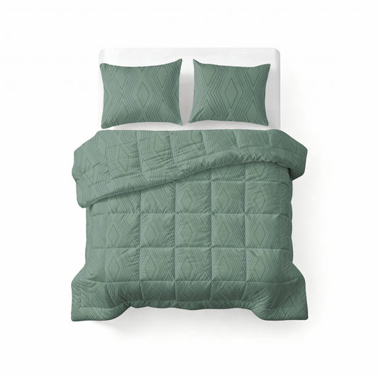 Sleeptime All-in one Lazy dekbed Dorian Groen Met Kussenslopen – afbeelding 2