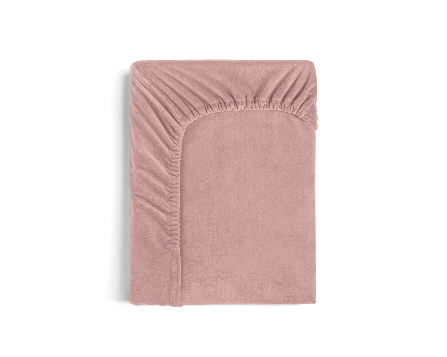 Velvet hoeslaken Oud Roze