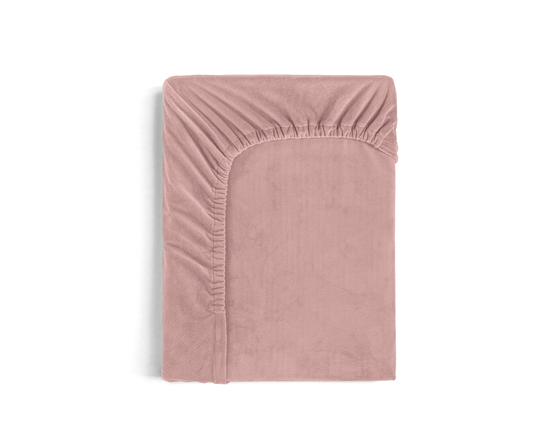 Velvet hoeslaken Oud Roze