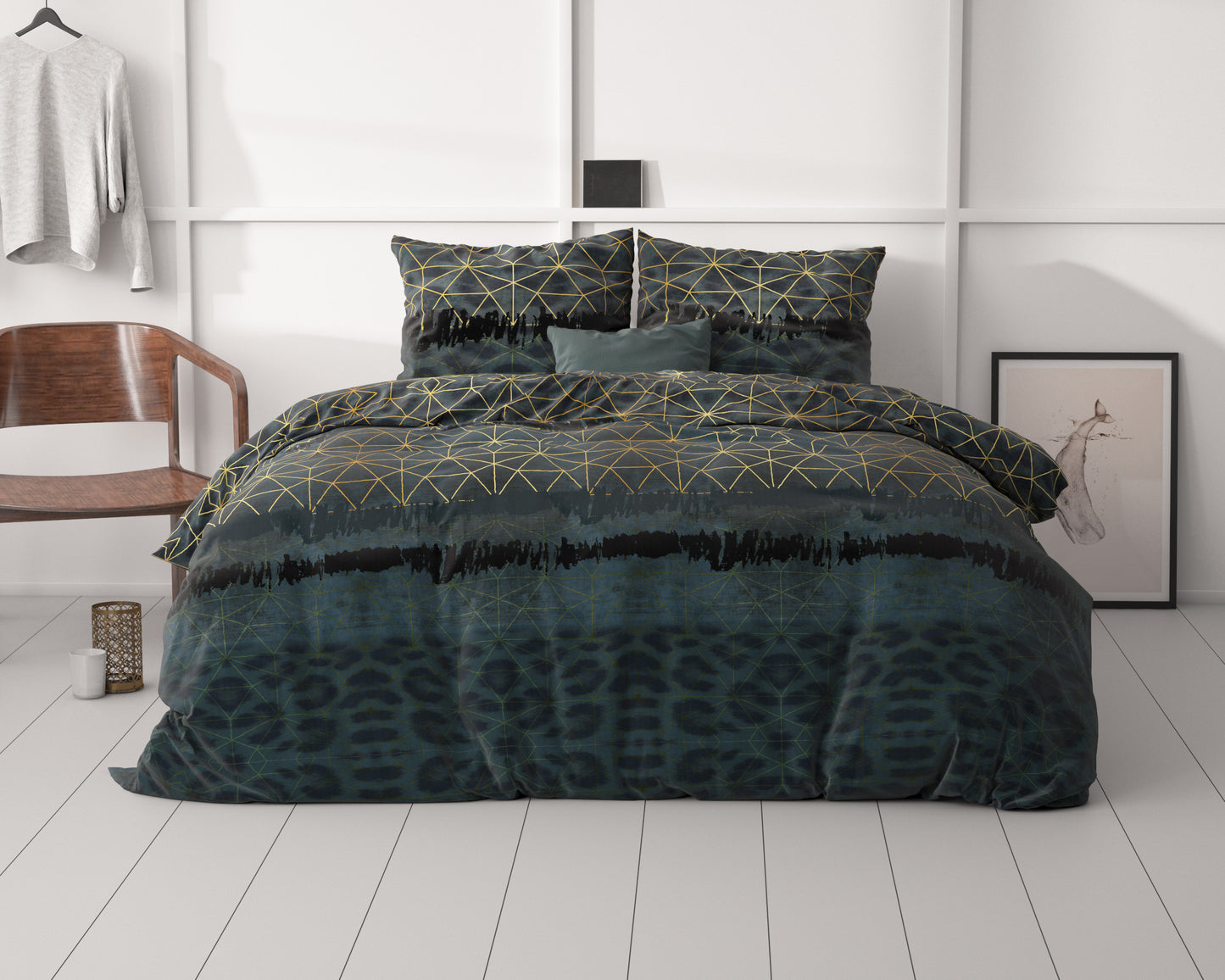 Leopard Deco Donker Groen