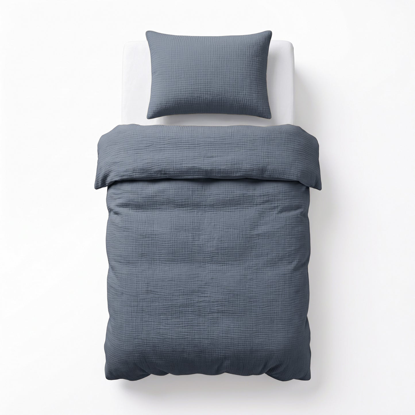 Mousseline Midnight Blauw