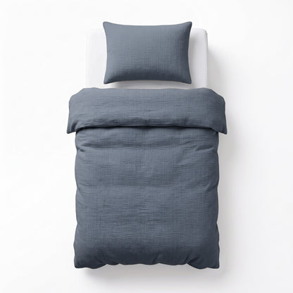 Mousseline Midnight Blauw