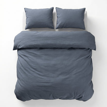 Mousseline Midnight Blauw