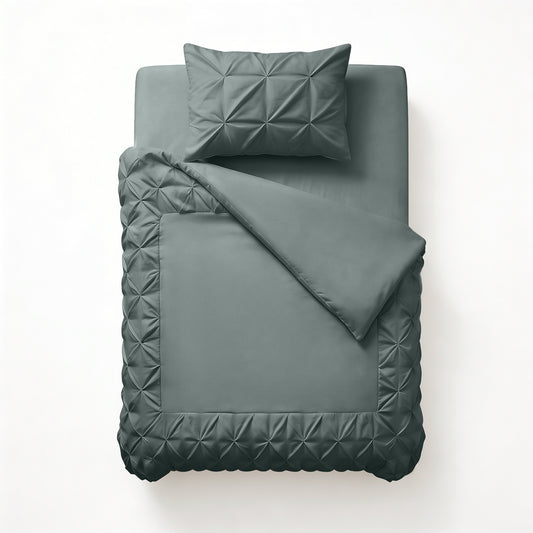 Border Pintuck Groen