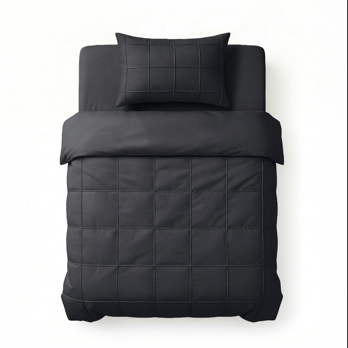 Check Pintuck Zwart