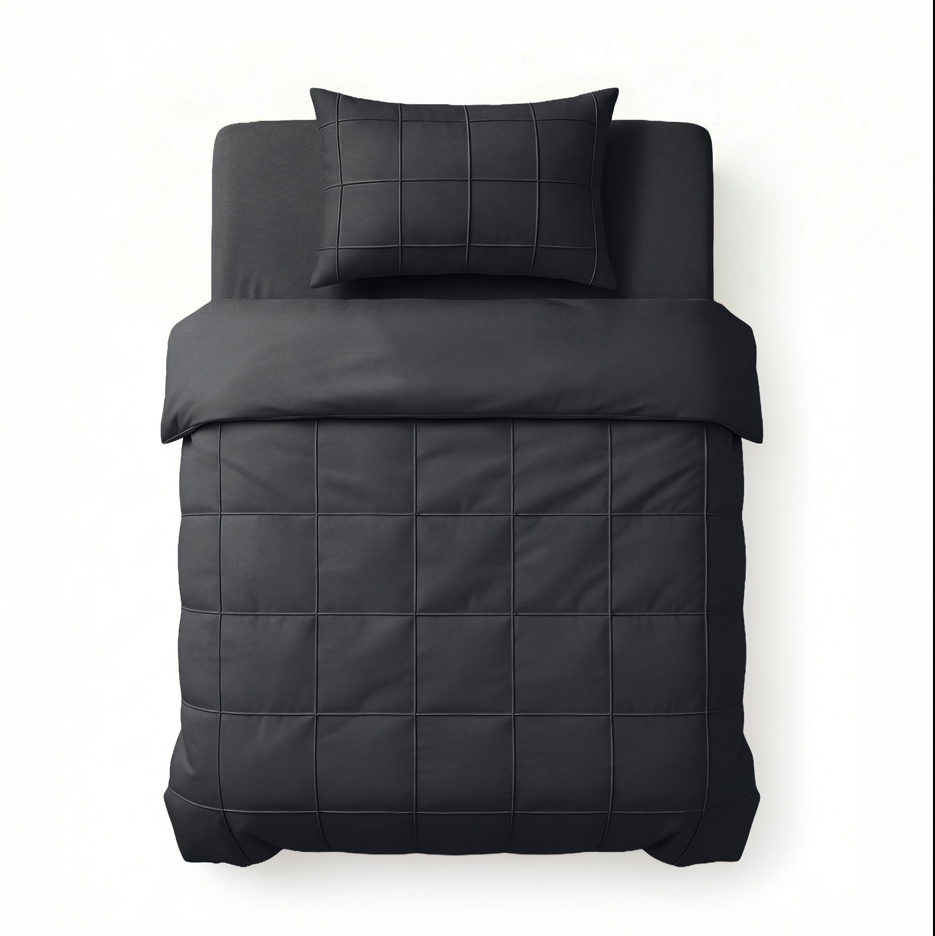 Check Pintuck Zwart