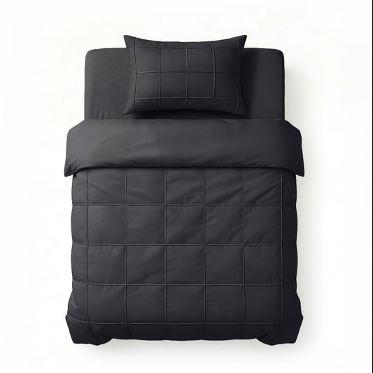 Check Pintuck Zwart