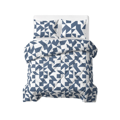 Mado Lazy Dekbed Blauw Met Kussenslopen