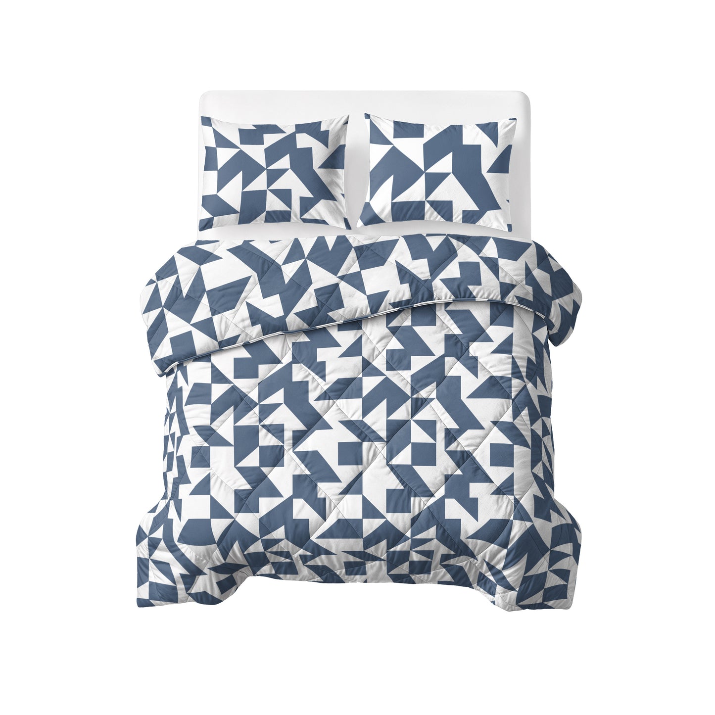 Mado Lazy Dekbed Blauw Met Kussenslopen