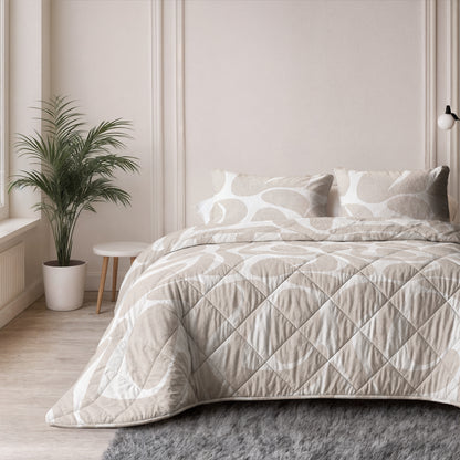 Sleeptime Kello Lazy Dekbed Taupe/Zand Met Kussenslopen – afbeelding 5