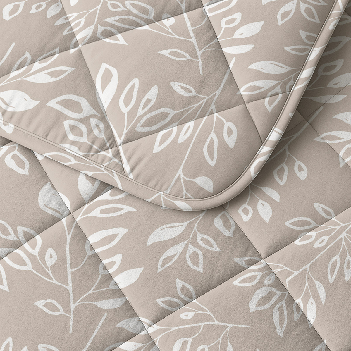 Sleeptime Neva Lazy Dekbed Taupe/Zand Met Kussenslopen – afbeelding 6