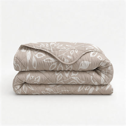 Sleeptime Neva Lazy Dekbed Taupe/Zand Met Kussenslopen – afbeelding 7