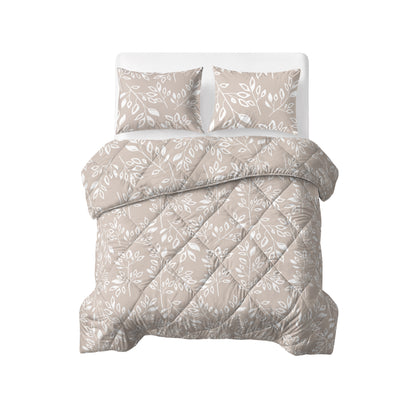 Neva Lazy Dekbed Taupe/Zand Met Kussenslopen