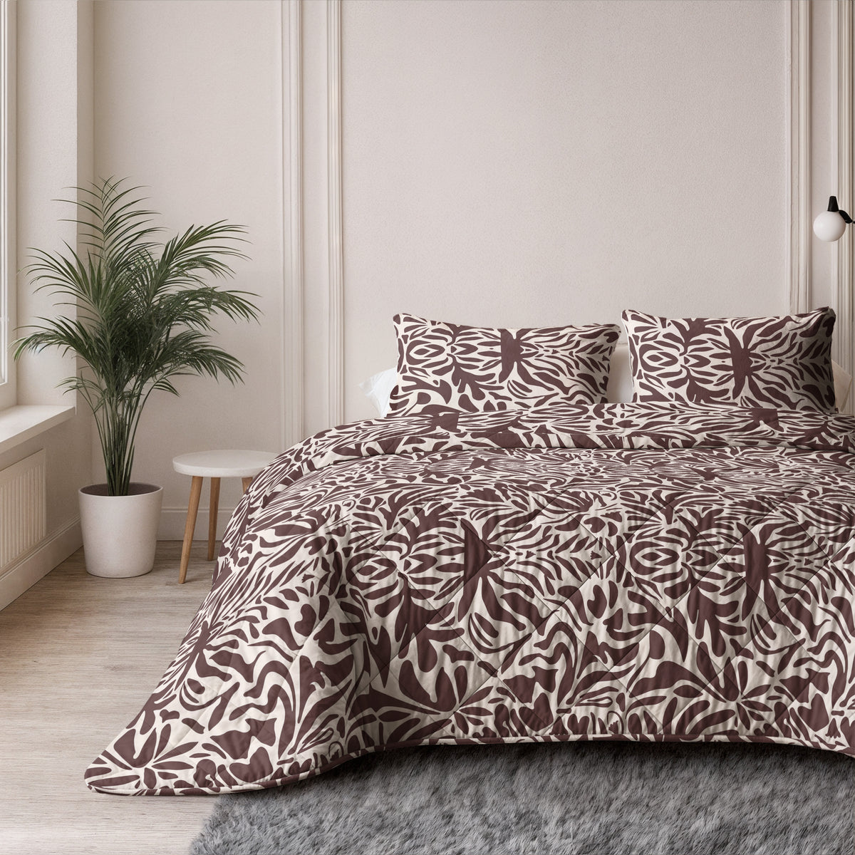 Sleeptime Denzo Lazy Dekbed Rood/Bruin Met Kussenslopen – afbeelding 5