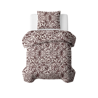 Denzo Lazy Dekbed Rood/Bruin Met Kussenslopen
