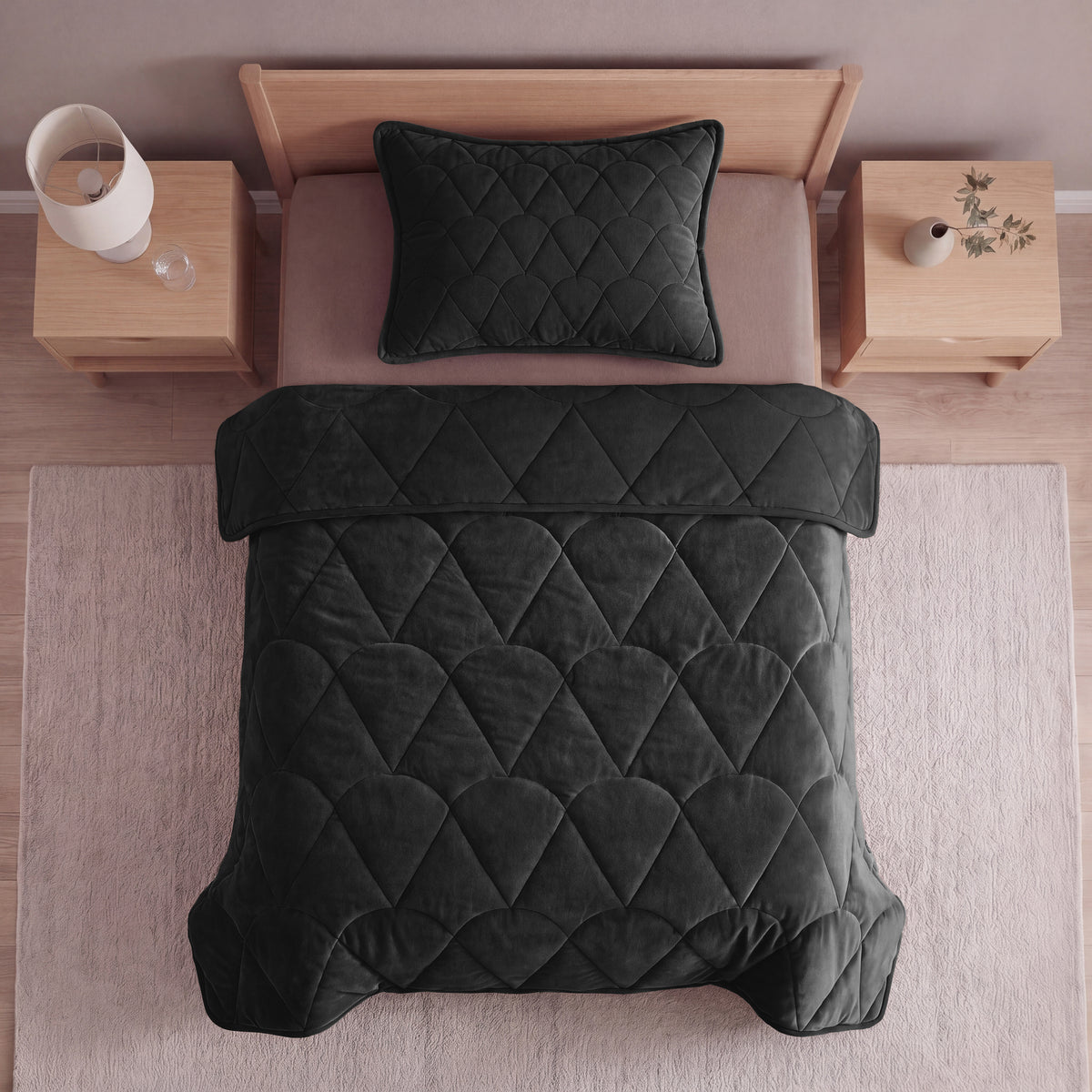 Sleeptime Lazy Dekbed Velvet Zwart Met Kussenslopen – afbeelding 15