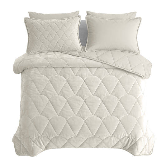 Sleeptime Lazy Dekbed Velvet Beige Met Kussenslopen – afbeelding 3